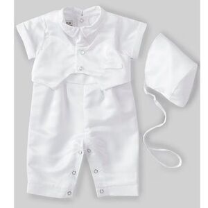Pippa & Julie Little Brother x Pippa & Julie Baby Boys 3M Christening Set